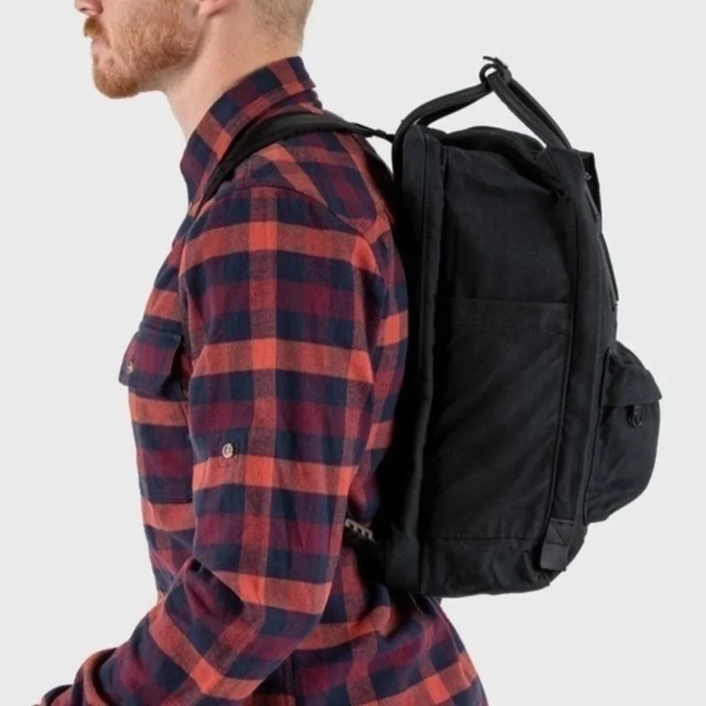 Unisex Fjallraven All Black Kanken No2 Laptop Backpack  , Black on Black